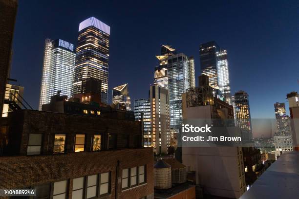 Rooftop View Of The Skyline Of Midtown West In Manhattan Stock Photo - Download Image Now