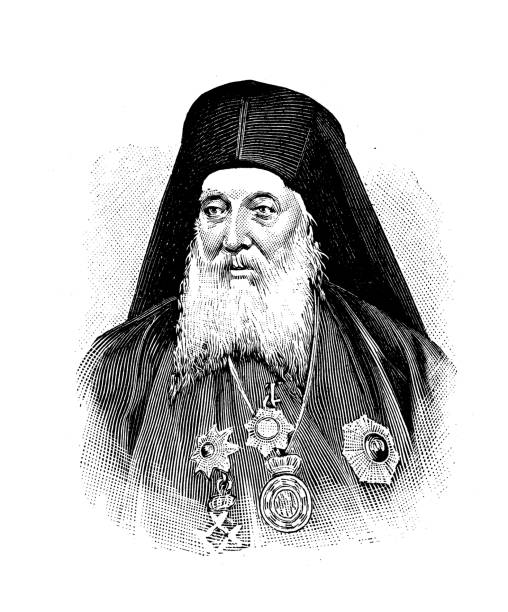 istock Antique illustration: Orthodox patriarch of Alexandria 1404896771