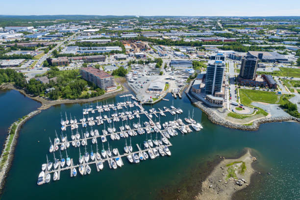 istock Aerial View of Marina 1404900525