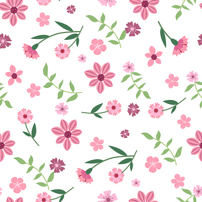 wildflowers. for printing on fabric, wrapping paper, paper cups. template for cards, invitations