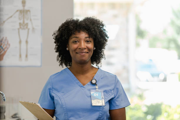 istock Cheerful female orthopedist smiles for camera 1404901903