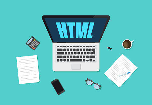 Html Desktop Html Laptop Desktop Stock Illustration - Download Image Now - Applying ...