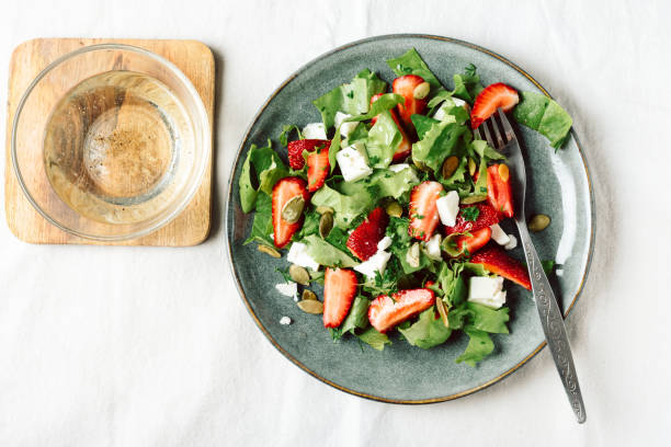 istock Strawberry feta cheese salad. 1404914622