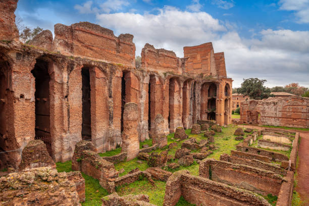 tivoli, itália na vila adriano - hadrians villa - fotografias e filmes do acervo