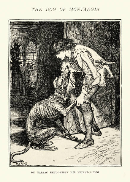 Young Man Rescuing A Starving Dog The Dog Of Montargis Victorian Animal Stories Stock Illustration - Download Image Now - iStock Young Man Rescuing A Starving Dog The Dog Of Montargis Victorian Animal Stories Stock Illustration - Download Image Now - iStock