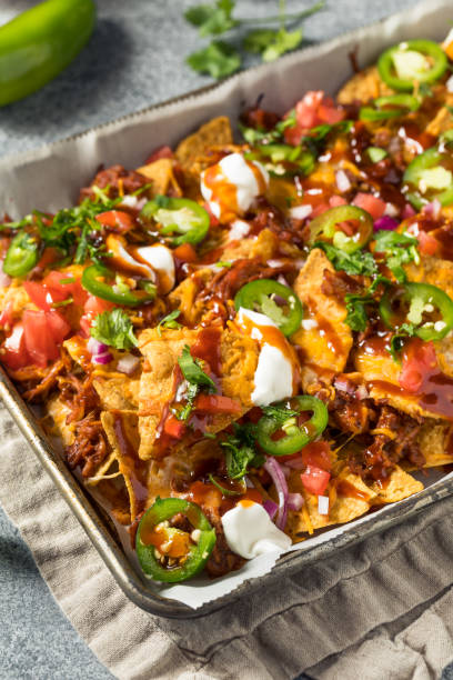 Homemade Pulled Porrk Nachos