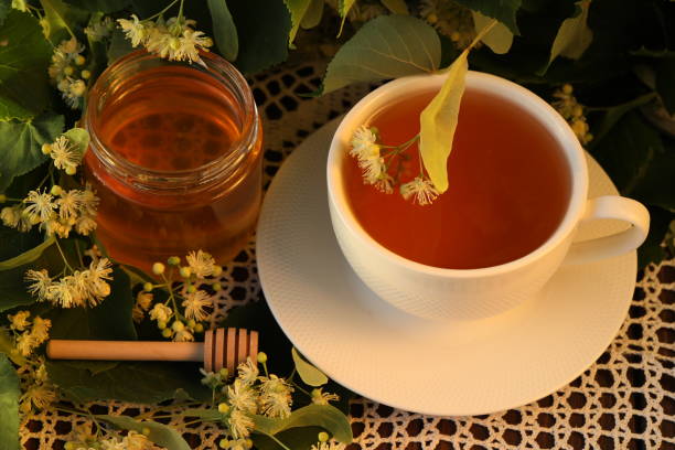 istock Cup of tea with linden honey 1404921967