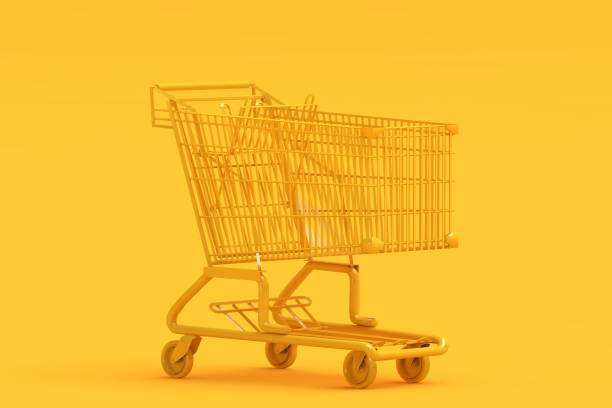 istock 3D Shopping cart 1404923273