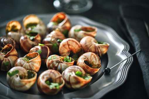 French Escargot Snails with Herb Butter