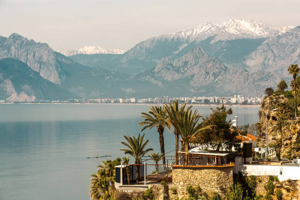 istock Turkey Antalya, Taurus mountains and Mediterranean sea view 1404926762