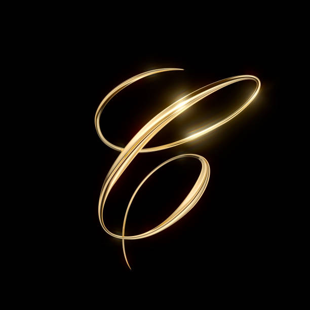 istock Gold Capital Letter C 1404931935