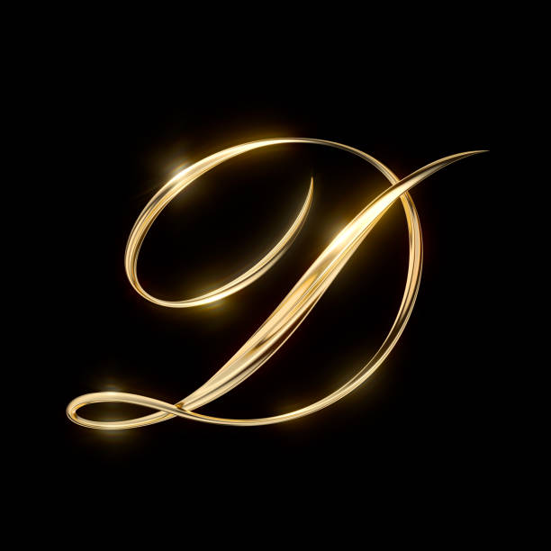 istock Gold Capital Letter D 1404931942