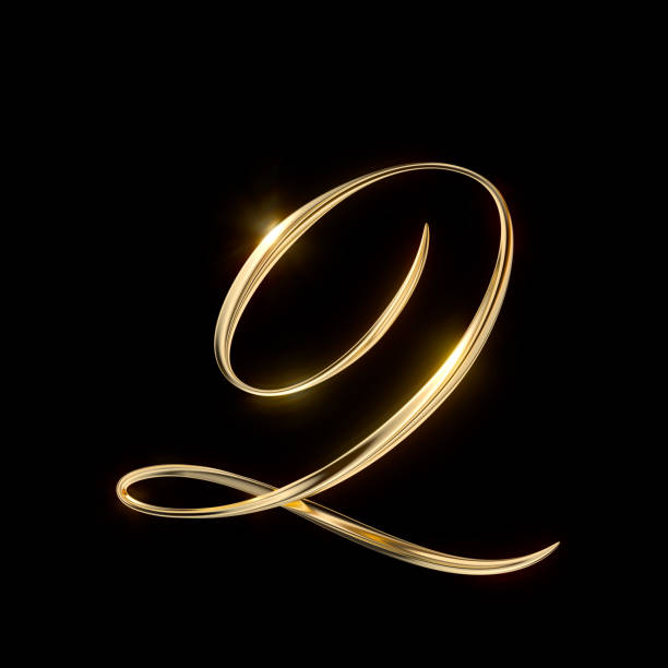 istock Gold Capital Letter Q 1404932493
