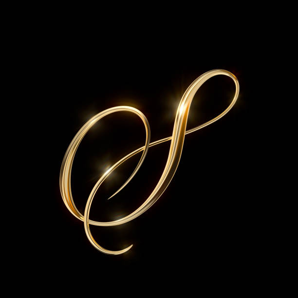 istock Gold Capital Letter S 1404932509