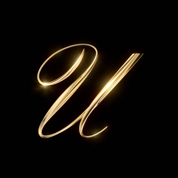 istock Gold Capital Letter U 1404932526
