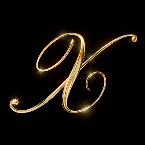 istock Gold Capital Letter X 1404932536