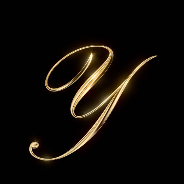 istock Gold Capital Letter Y 1404932540