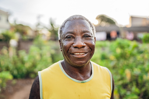 Portrait of a Brazilian community farmer