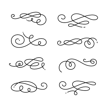 line swirl design element