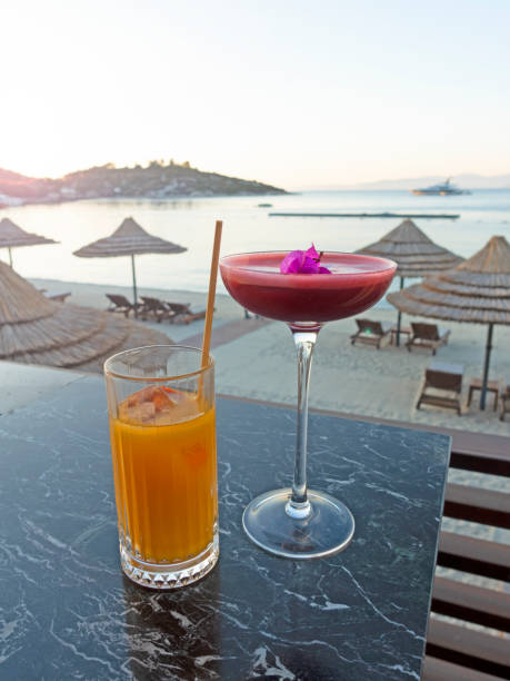 istock Summer fresh cocktails on tropical vacation 1404954299