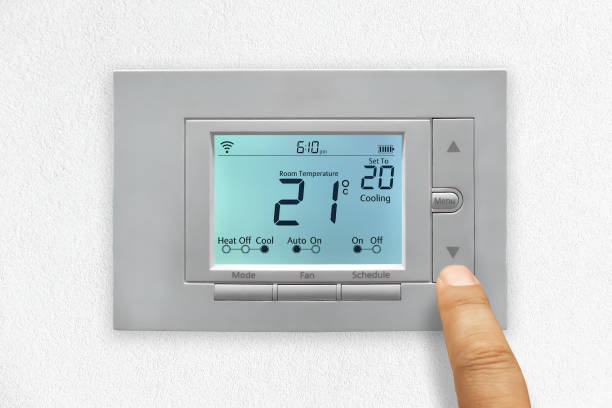 istock A Smart Thermostat remotely control and schedule a home temperature Anytime or Anywhere. 1404976720