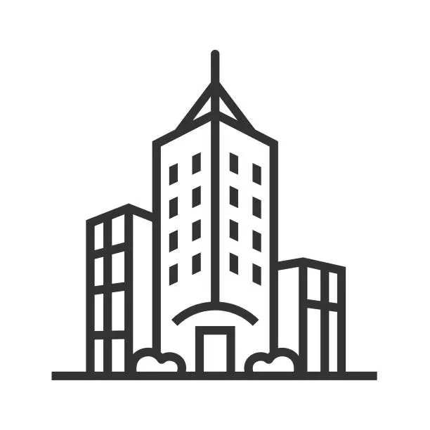 Vector illustration of Building Icon.