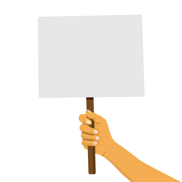 ręczny plakat lub projekt wektorowy znaku protestu. - striker stock illustrations