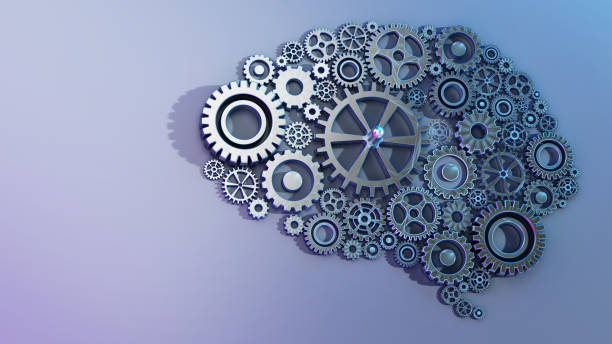 istock Metal wheels forming a brain shape 1404997505