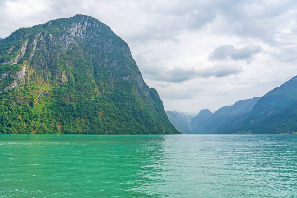 istock Olden lake mountain landscape view, Norway 1405008164