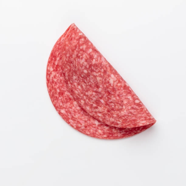 istock Salami isolated on white background. 1405012272