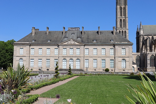 The Fine Arts Museum, former Bishop's Palace, exterior view, city of Limoges, Haute Vienne department, France