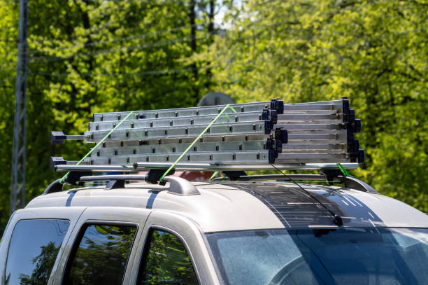 istock folded stepladder on the trunk of the car 1405014862