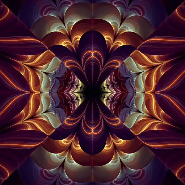 Photo of Abstract fractal art background with an art deco vibe