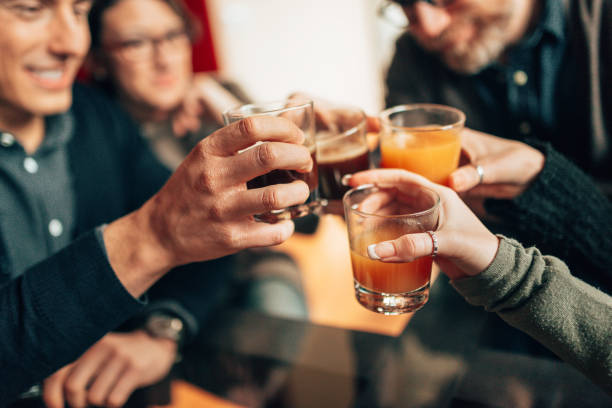 istock all together drinking at the party 1405015222