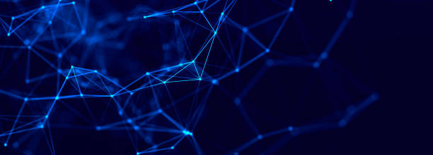 istock Digital technology background. Network connection dots and lines. Futuristic background for presentation design. 3d 1405019949
