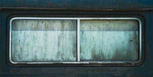 old car window with rust stock photo