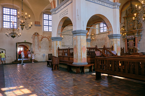 Tykocin, POLAND-AUGUST 18, 2018:Tykocin Synagogue interior, Podlaskie Voivodeship, Poland, Europe