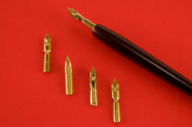 istock Antique ink pen background 1405029909