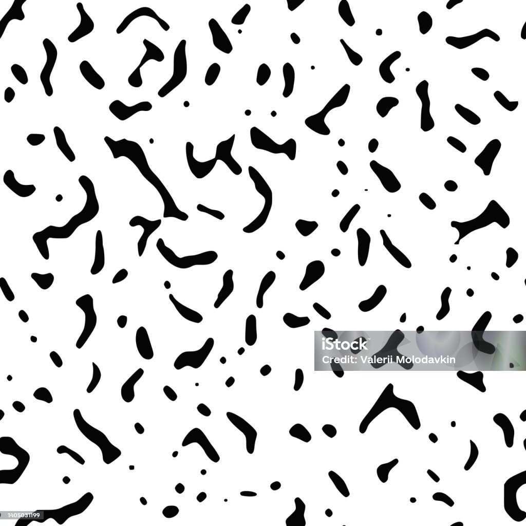 Patterned Background Spots Seamless Pattern Abstract Black Spots Background Stock Illustration ...
