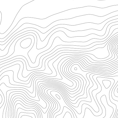 Topographic map on white background. Topo map elevation lines. Contour vector abstract vector illustration.