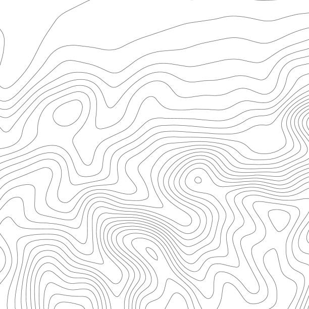 Geographic pattern. Topographic map on white background. Topo map elevation lines. Contour vector abstract vector illustration. Geographic world topography Topographic map on white background. Topo map elevation lines. Contour vector abstract vector illustration. h2o model stock illustrations