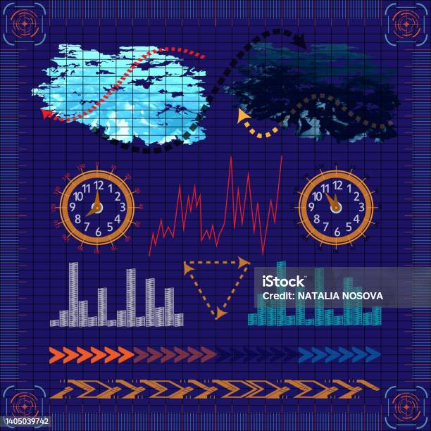 Abstract User Interface Infographics Aanalysis And Statistics Stock ...