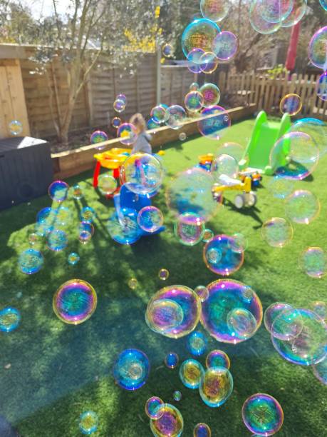 istock Rainbow Bubbles in the Garden 1405039945