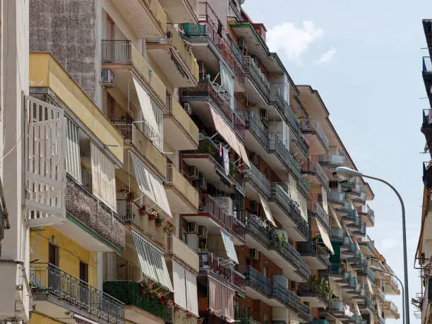 Photo of suburbs naples popular architecture of the 1950s and 1960s