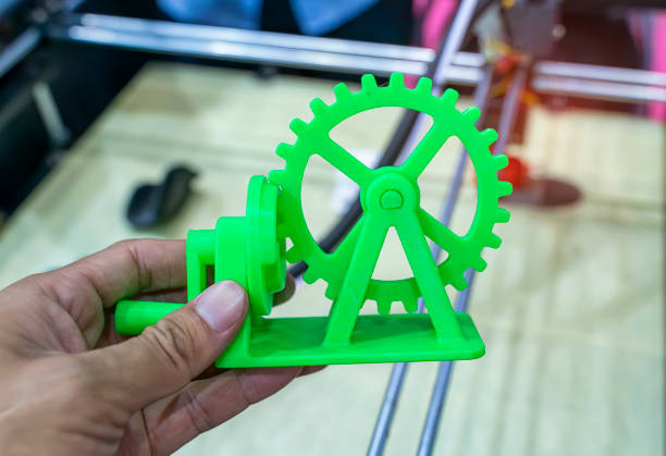products made by metal 3D printing. Modern additive technology.