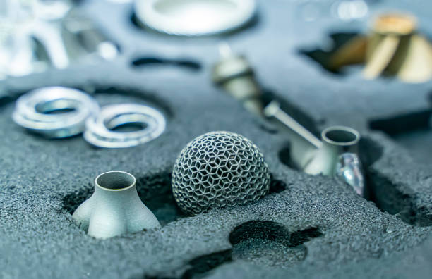 istock Metal products made by metal 3D printing. Modern additive technology. 1405045819