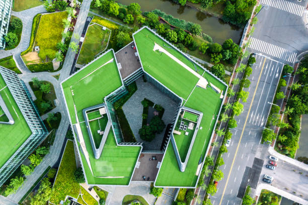 istock aerial view of modern eco city 1405052728