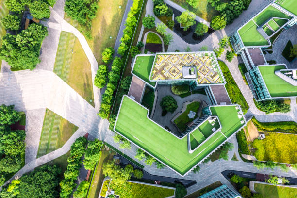 istock aerial view of modern eco city 1405052733