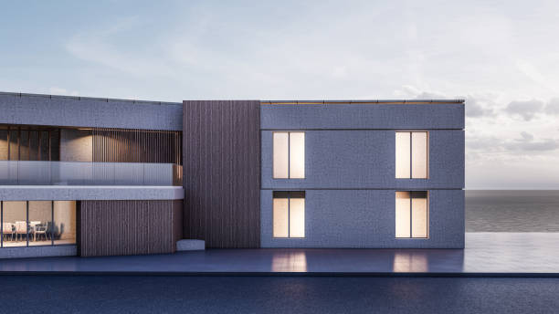 istock 3D rendering illustration of modern house 1405066966
