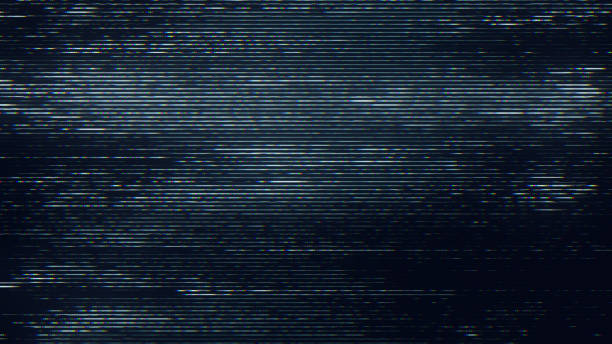 glitch noise static television vfx pack. effets vidéo visuels bandes arrière-plan, écran de télévision crt pas d’effet de problème de signal - textile pattern audio photos et images de collection